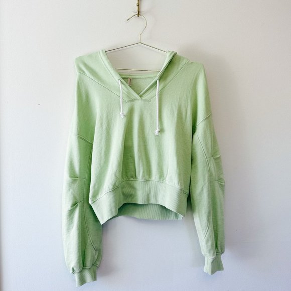 NWOT Free People Movement Playbook Hoodie in Lemongrass Size Extra Small - Picture 2 of 7